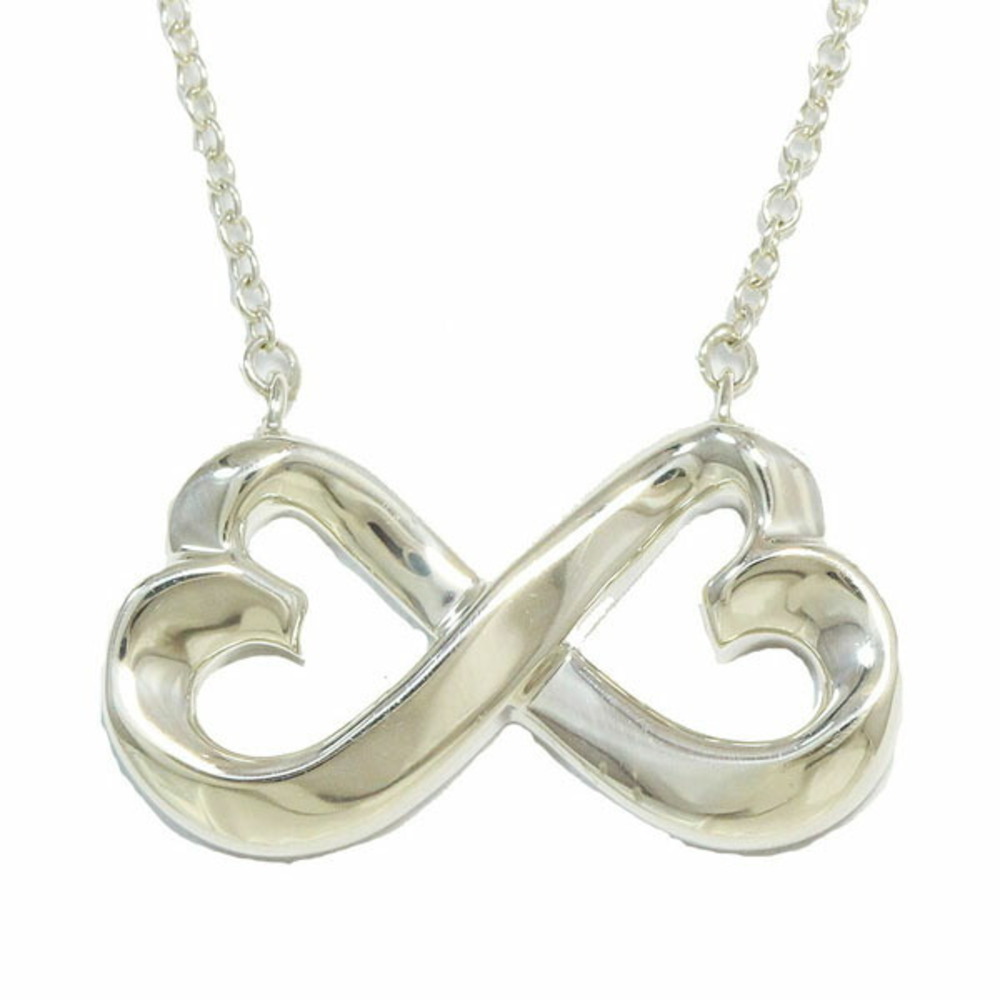Tiffany Co Double Loving Heart Necklace Silver Accessory